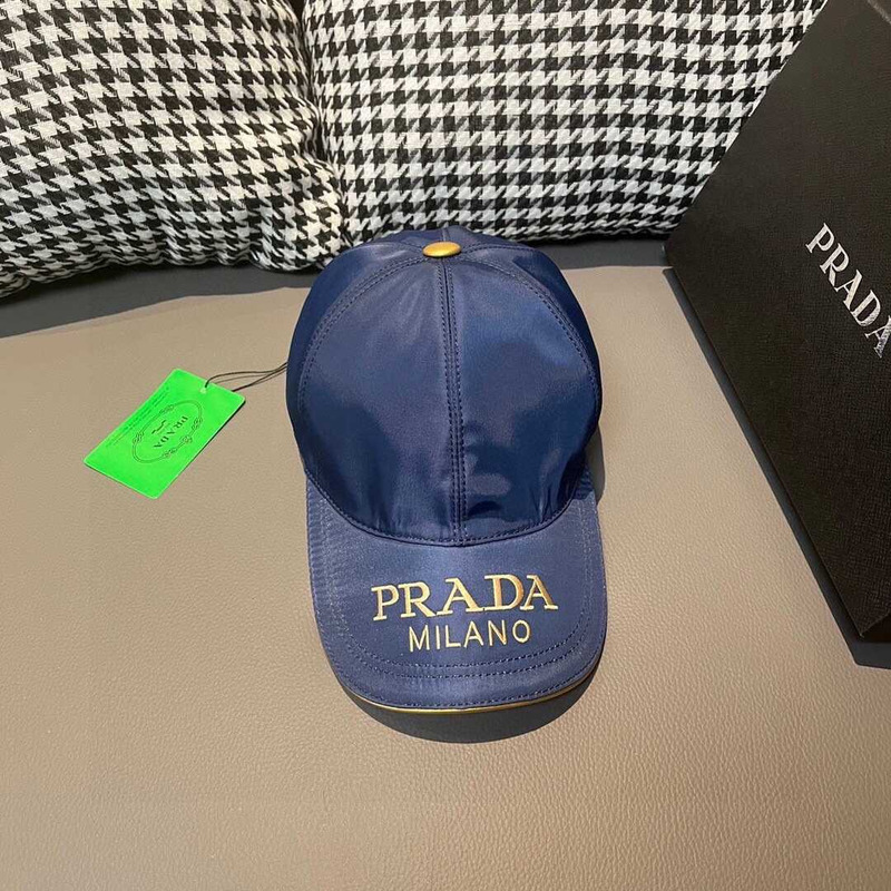 Pra*a re-nylon baseball cap blue