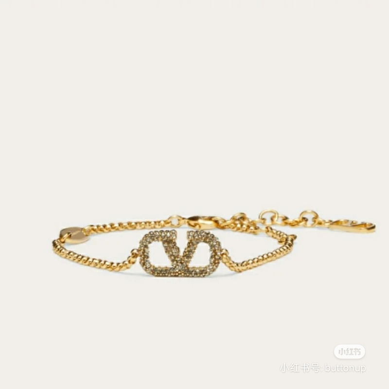 Valentino Vlogo Signature Bracelet In Metal And Swarovsk® Crystals