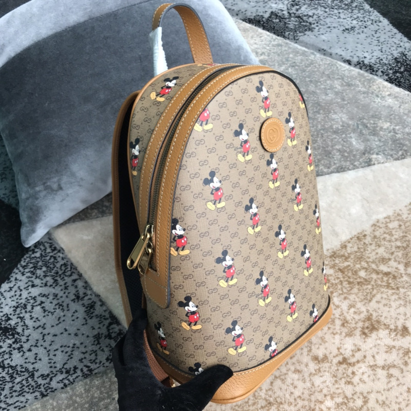 G*u*i x disney mickey mouse backpack brown