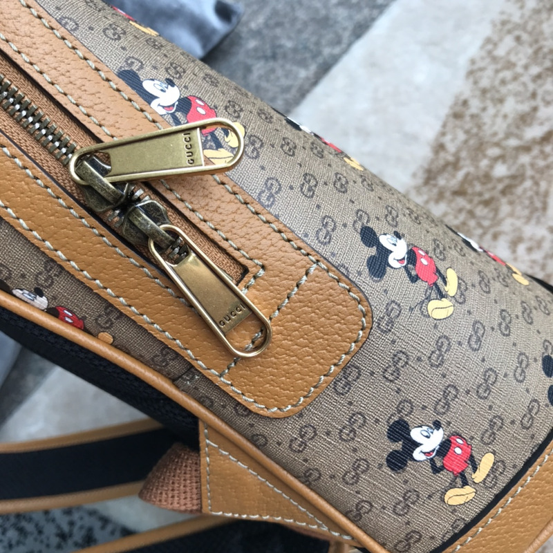 G*u*i x disney mickey mouse backpack brown