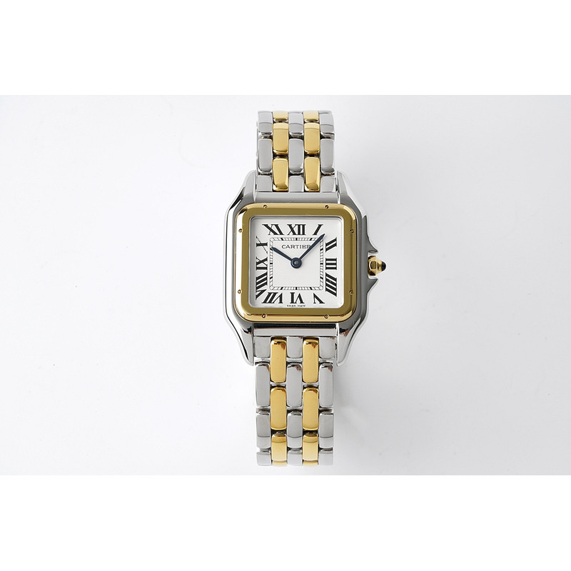 Cartier Panthère De Cartier Medium 27mm White Dial Gold And Silver