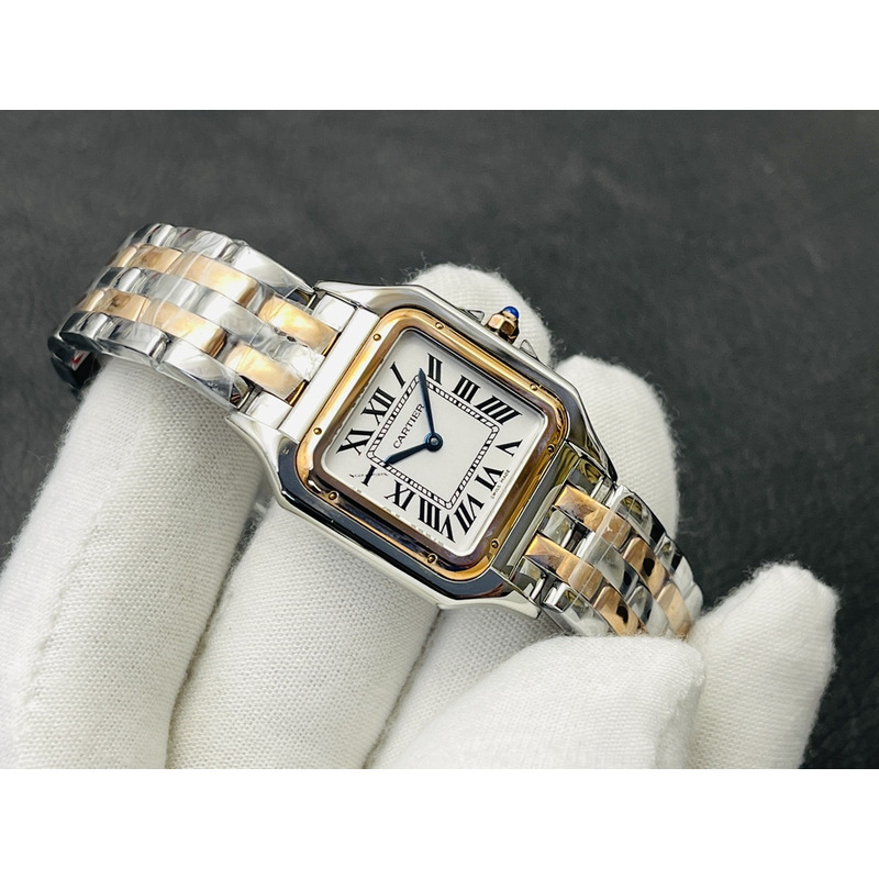 Cartier Panthère De Cartier Small 22mm White Dial Gold And Silver