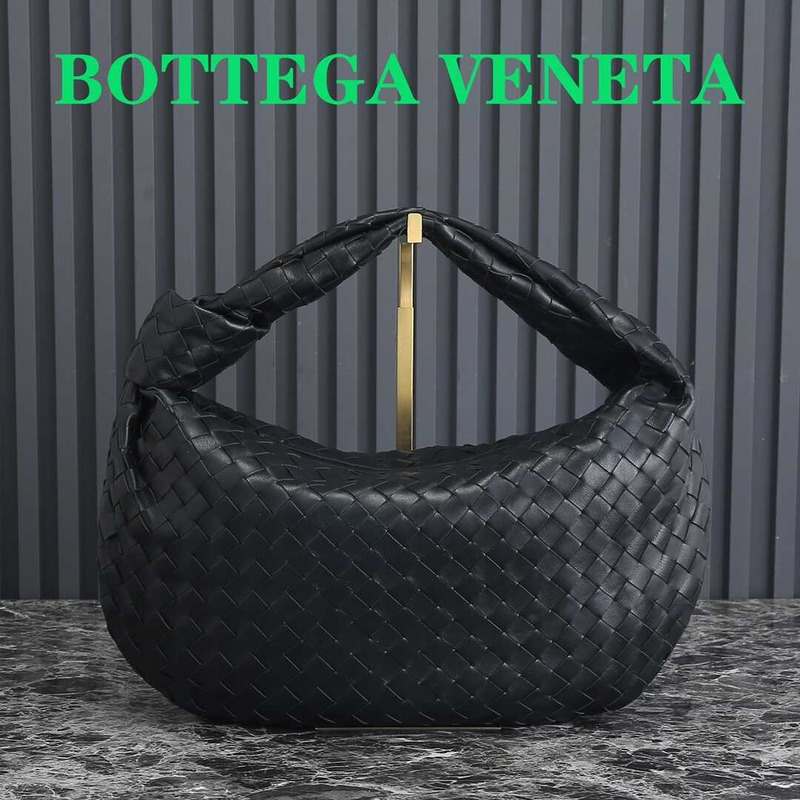 Bo*te*ga ve*ne*ta small jodie intrecciato leather shoulder bag black