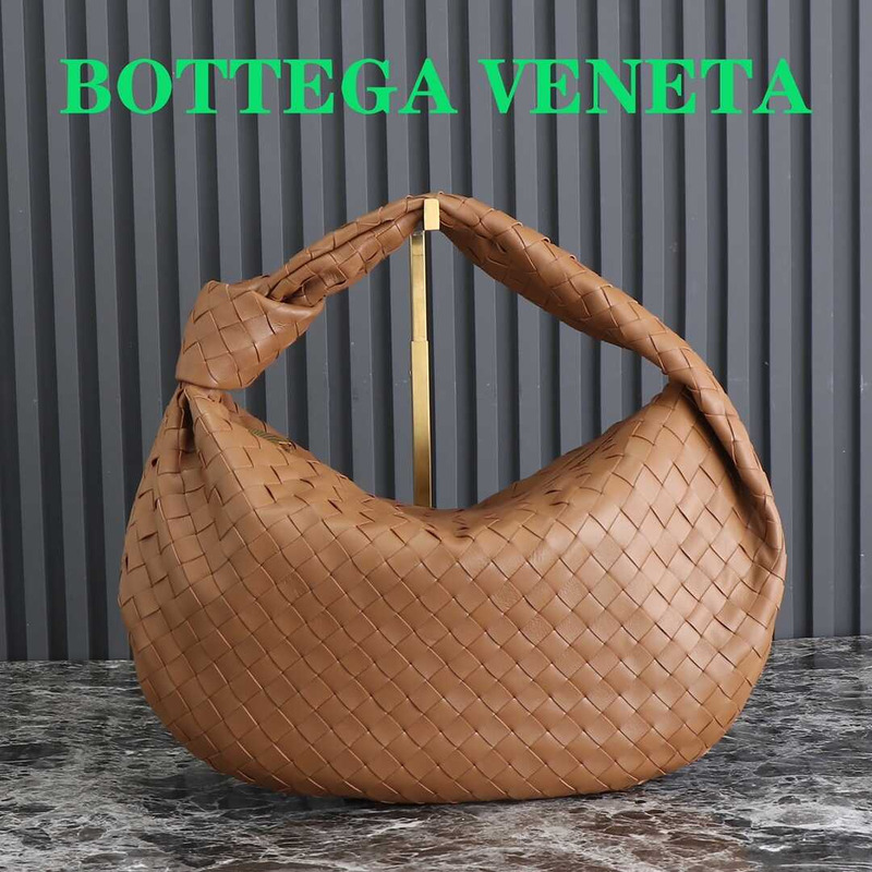 Bo*te*ga ve*ne*ta small jodie intrecciato leather shoulder bag caramel