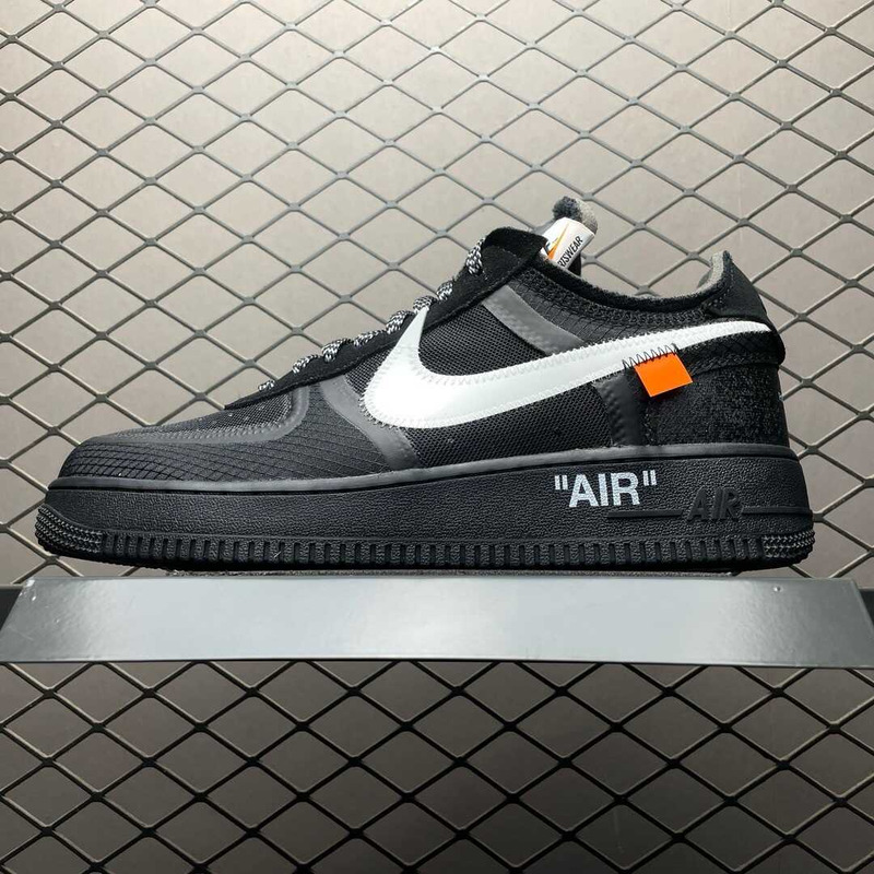 Nike OW AF1 \"All Black\" Sneaker