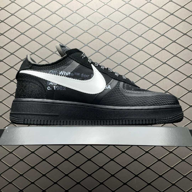 Nike OW AF1 \"All Black\" Sneaker