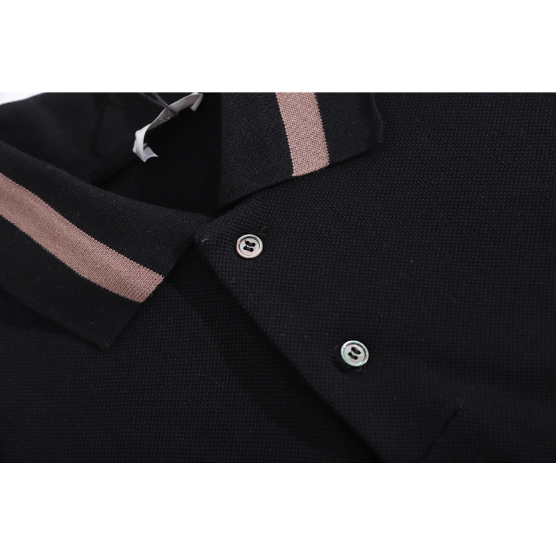 D*or cotton polo shirt in black