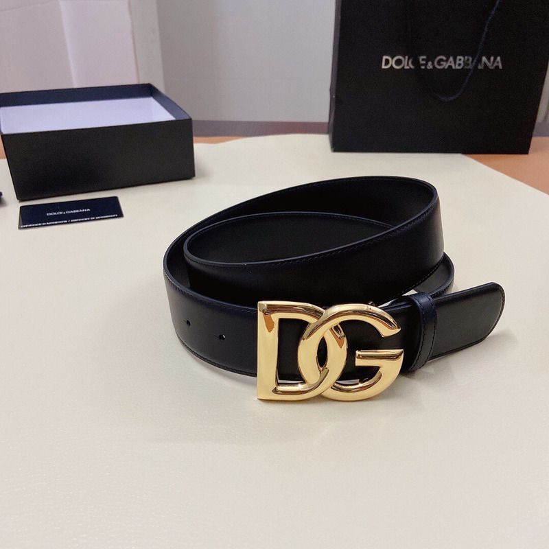 Dolce & Gabbana  Belt Gold Black