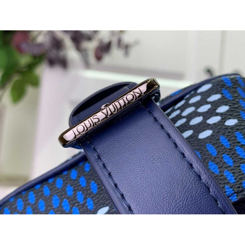 l**is V*t*n locket dopp kit damier heritage blue