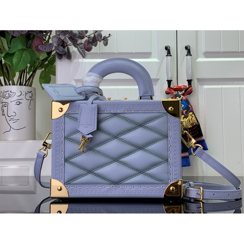 l**is V*t*n petite valise malletage palazzo ecume in blue