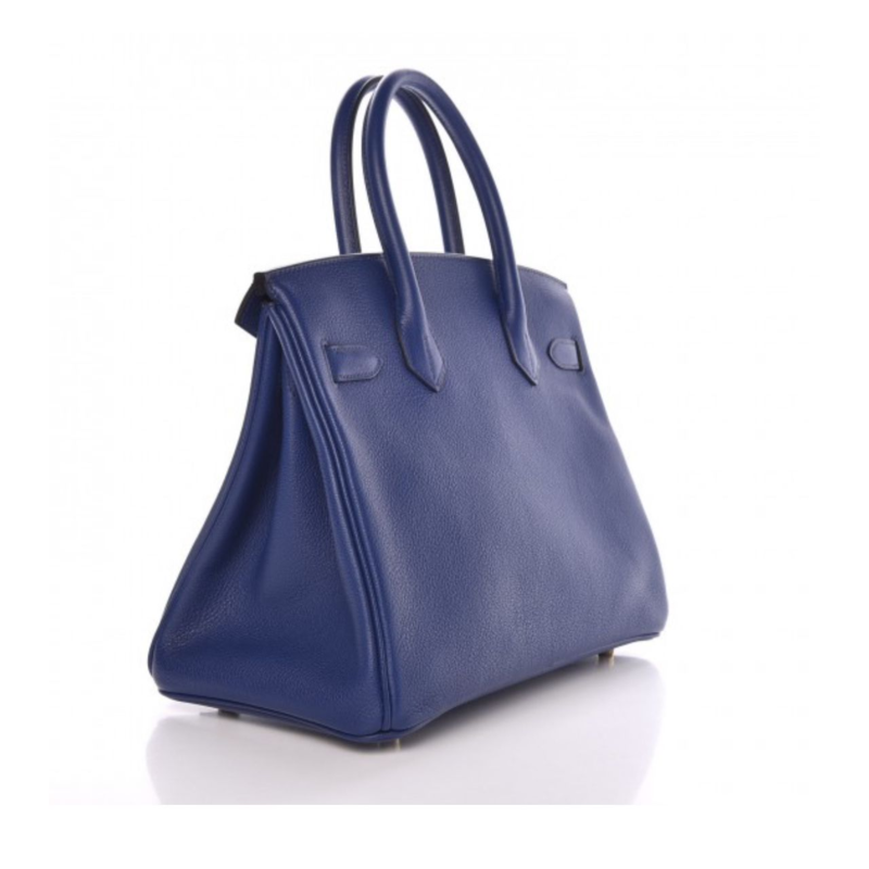 H**mes togo birkin 30 blue nuit  platinum