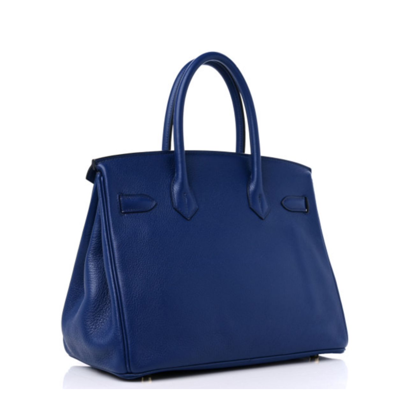 H**mes togo birkin 30 blue nuit  platinum