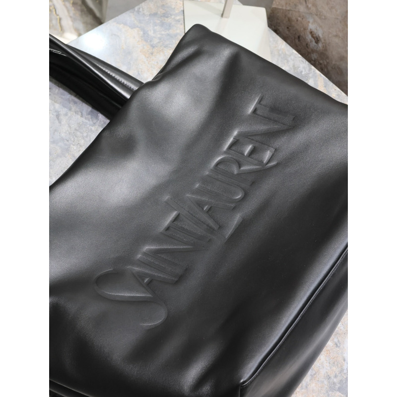 Saint Laurent Leather Tote Black Bag