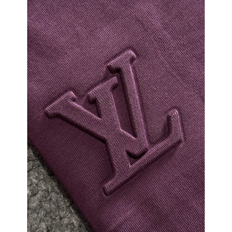 l**is V*t*n cotton t-shirt dark purple