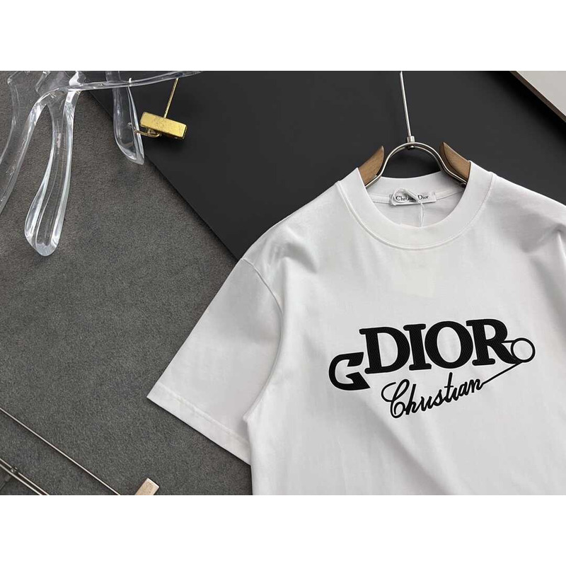 D*or print cotton t-shirt black