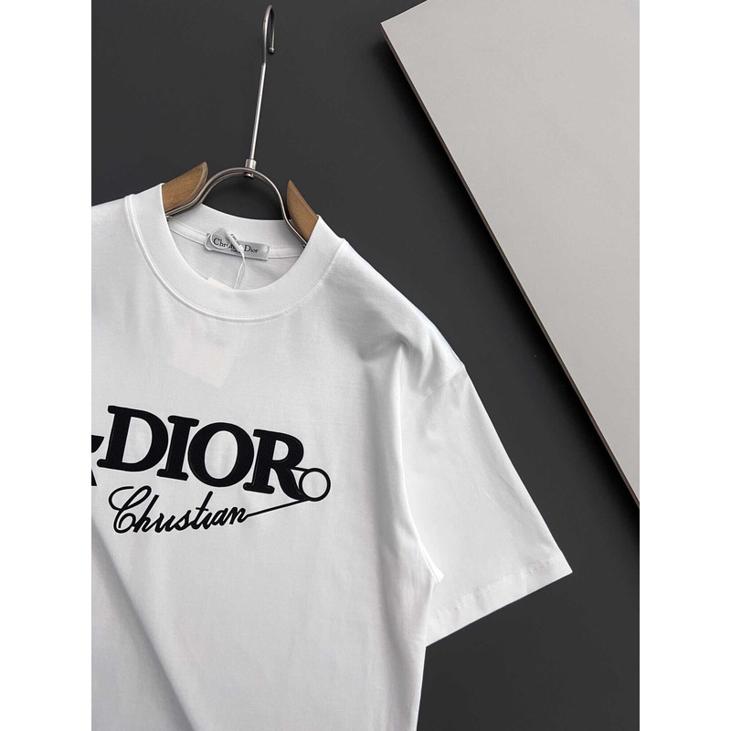 D*or print cotton t-shirt black