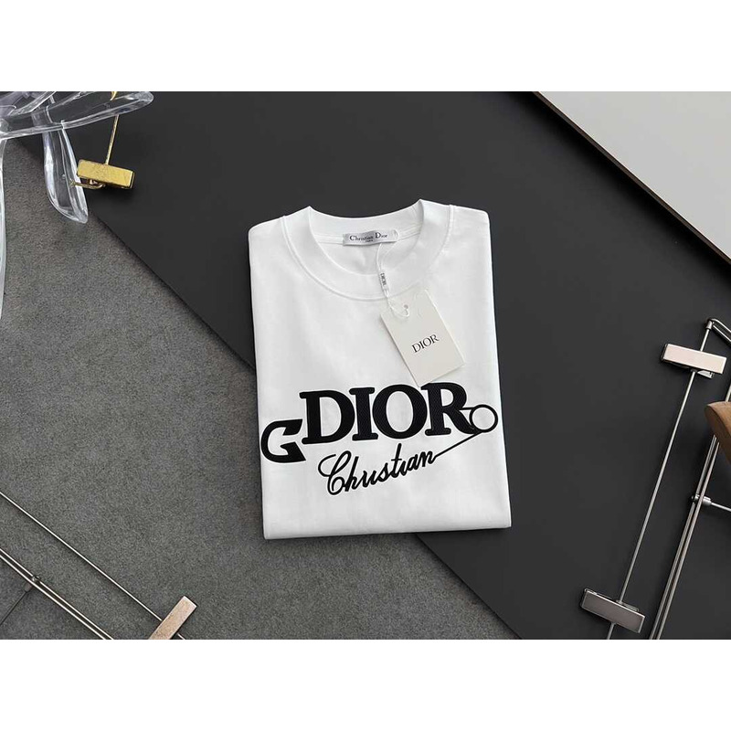 D*or print cotton t-shirt black