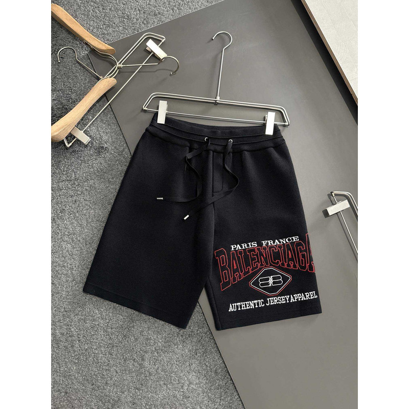 Ba*len*cia*ga embroidery shorts black