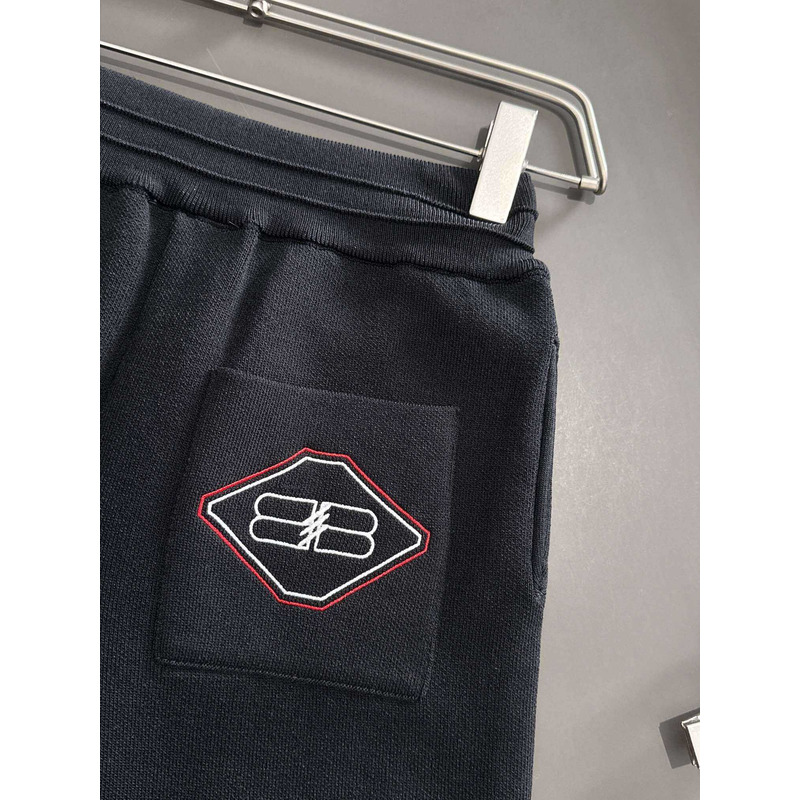 Ba*len*cia*ga embroidery shorts black