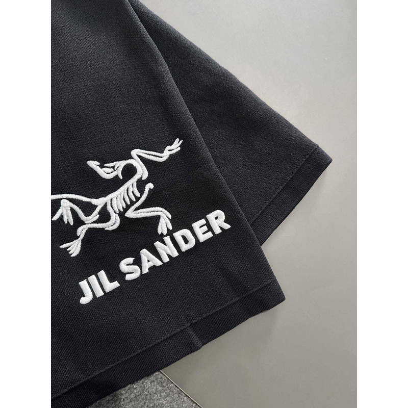 Jil Sander Embroidery Shorts Black