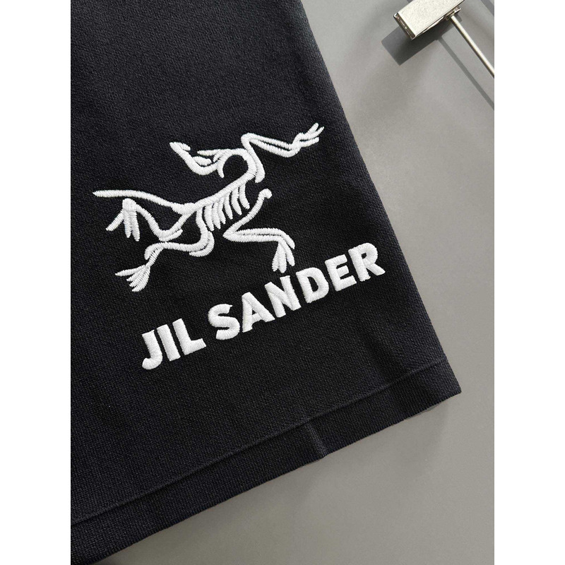 Jil Sander Embroidery Shorts Black