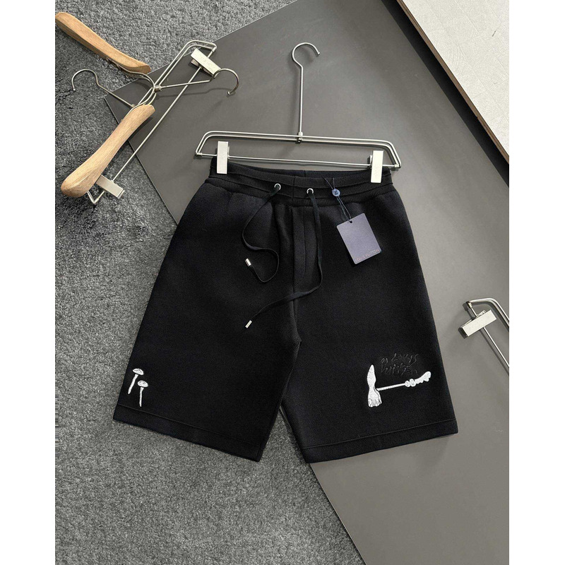 l**is V*t*n tools embroidery shorts black