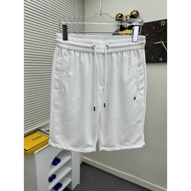 D*or drawstring design shorts in white