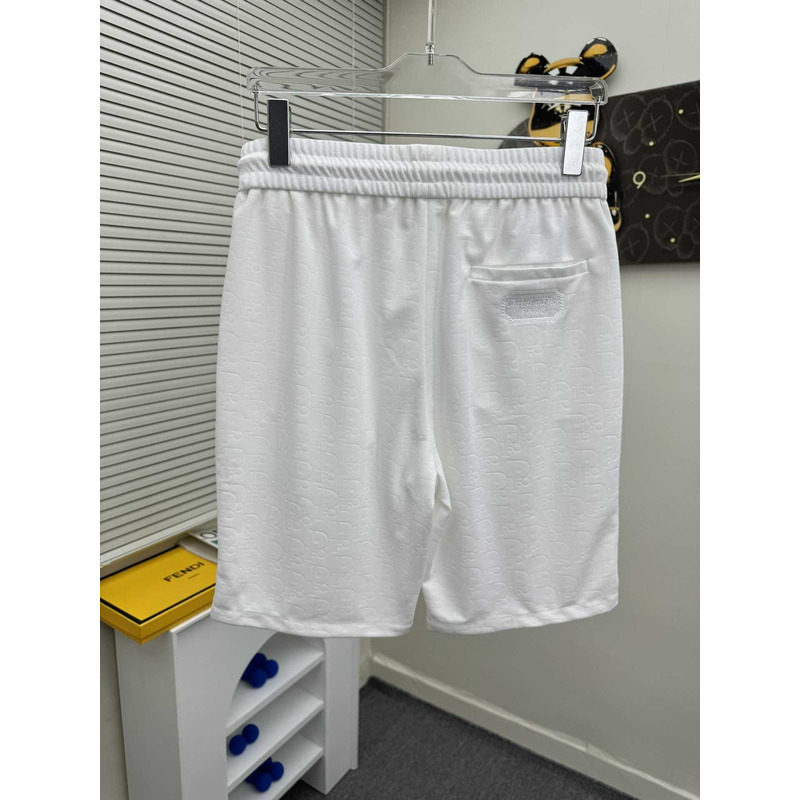 D*or drawstring design shorts in white