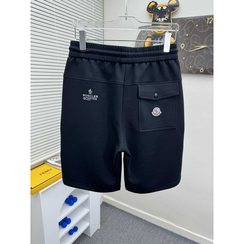 Moncler Logo-Print Shorts In Black