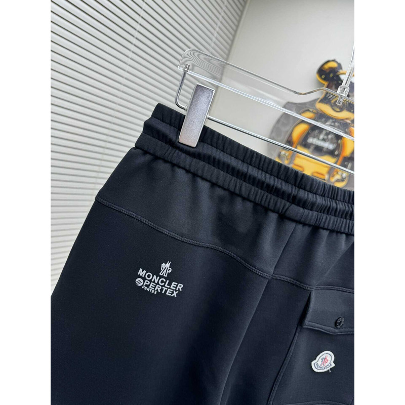 Moncler Logo-Print Shorts In Black