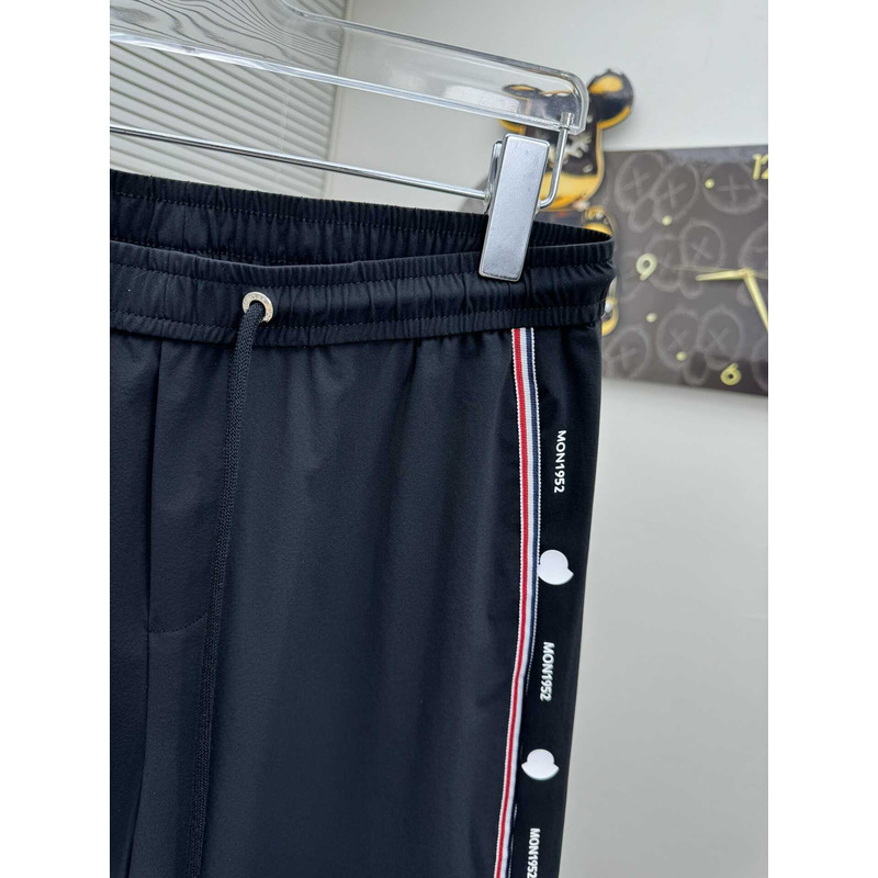 Moncler Logo-Print Shorts In Black