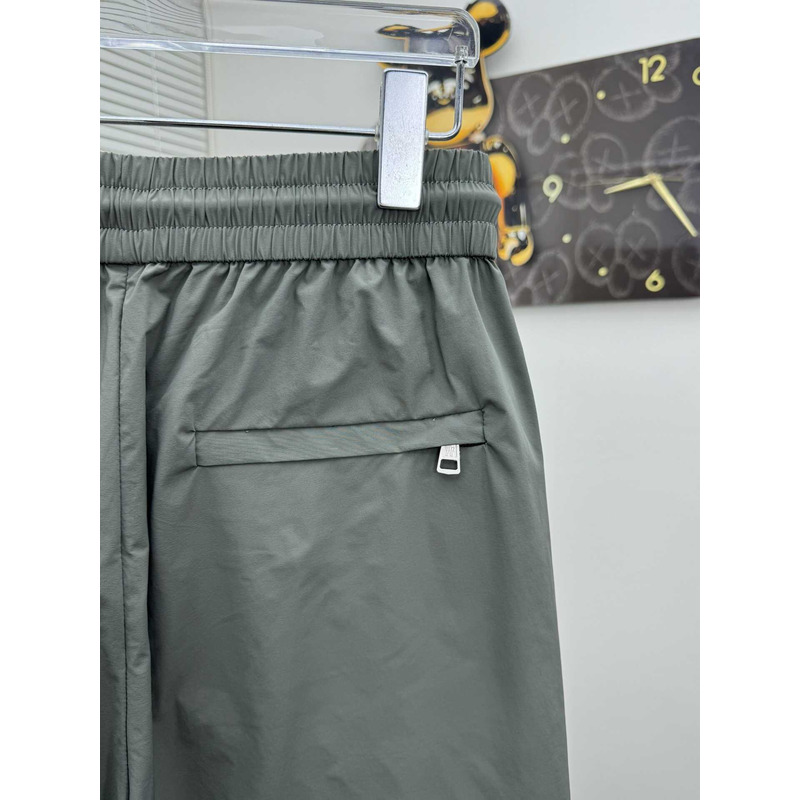 Moncler Logo-Print Shorts in Green