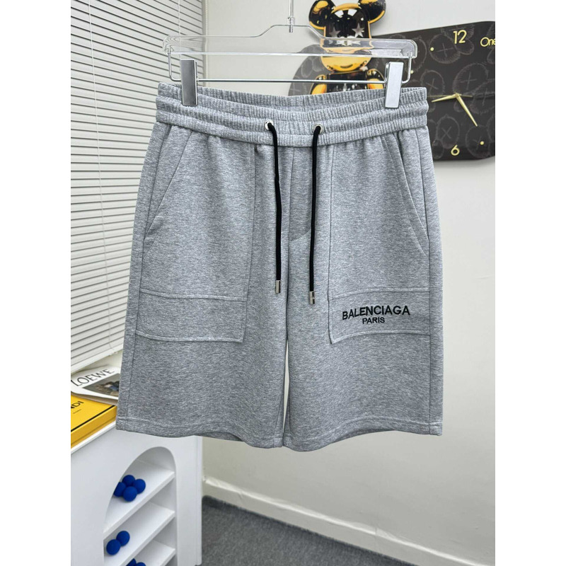 Ba*len*cia*ga logo-print shorts in grey