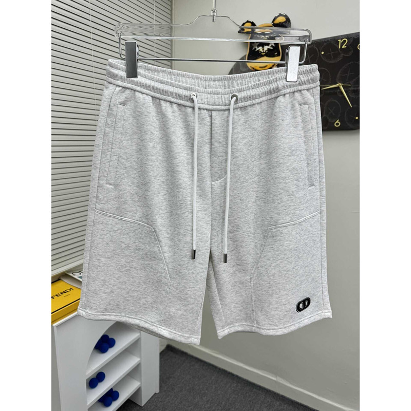 D*or logo-print shorts in grey