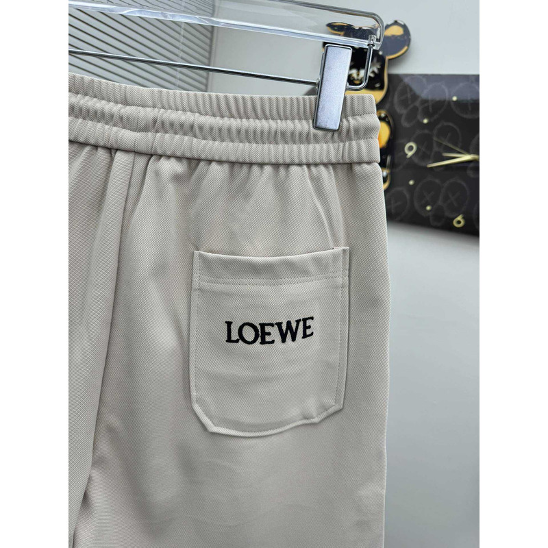 Loewe Logo-Print Shorts in White