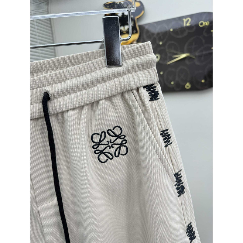 Loewe Logo-Print Shorts in White