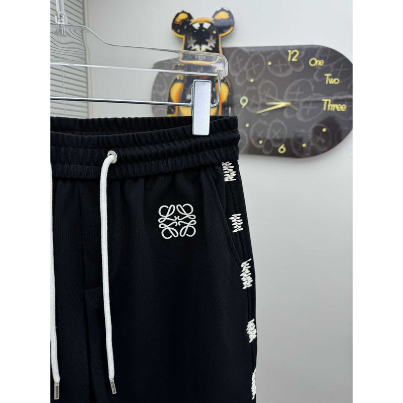 Loewe Logo-Print Shorts in Black