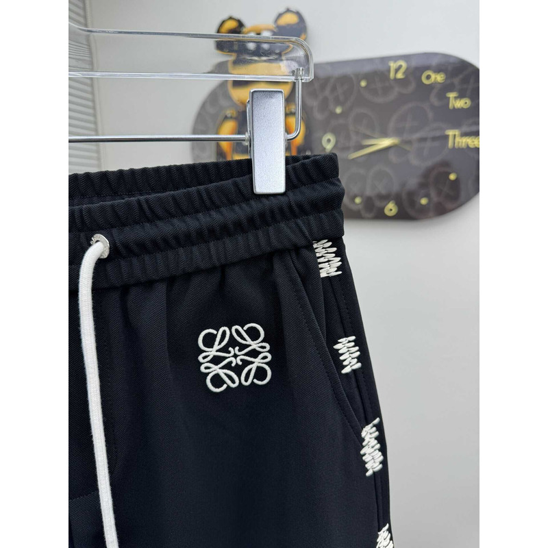 Loewe Logo-Print Shorts in Black