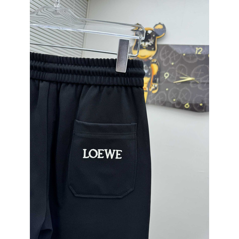 Loewe Logo-Print Shorts in Black