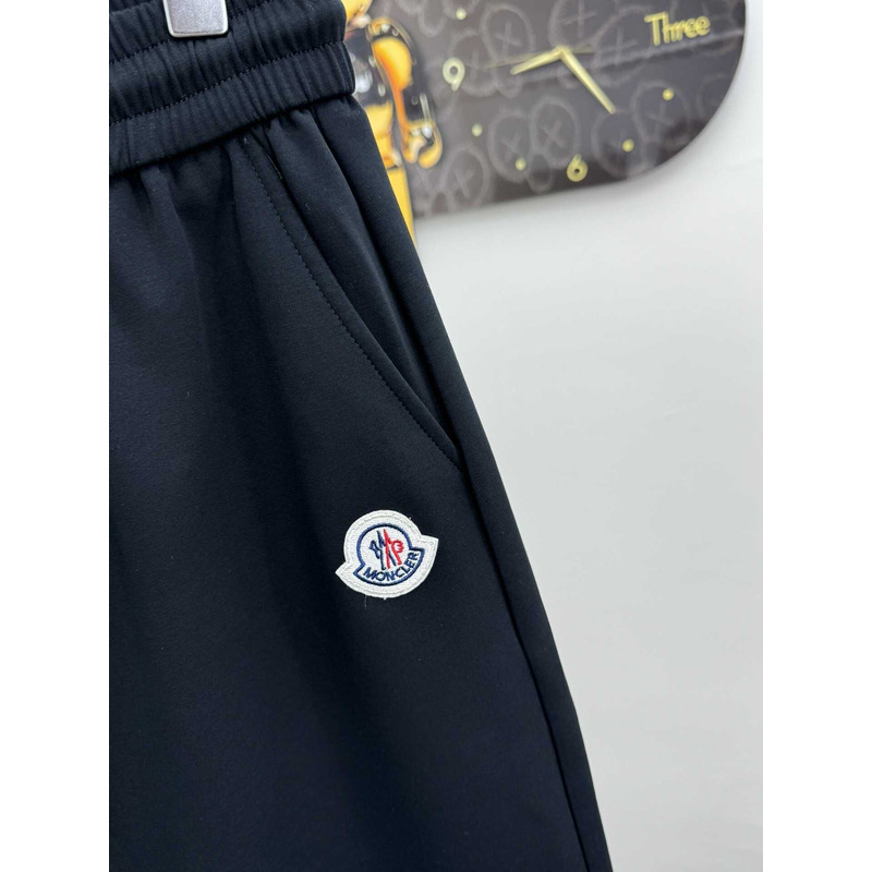 Moncler Logo-Print Shorts in Dark Blue