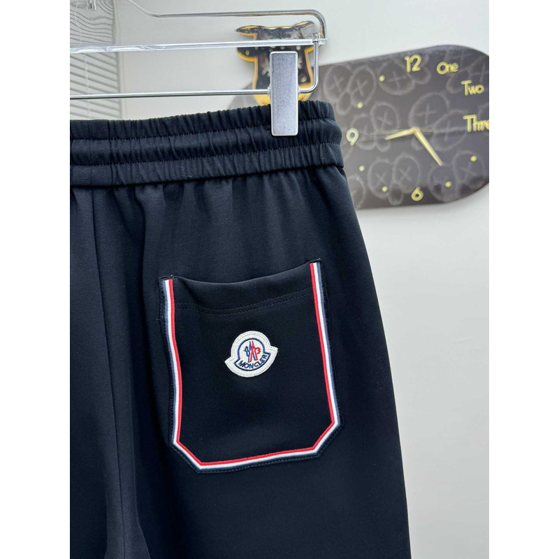 Moncler Logo-Print Shorts in Dark Blue