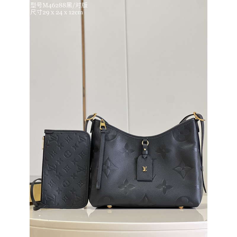 l**is V*t*n black empreinte monogram carryall + pouch