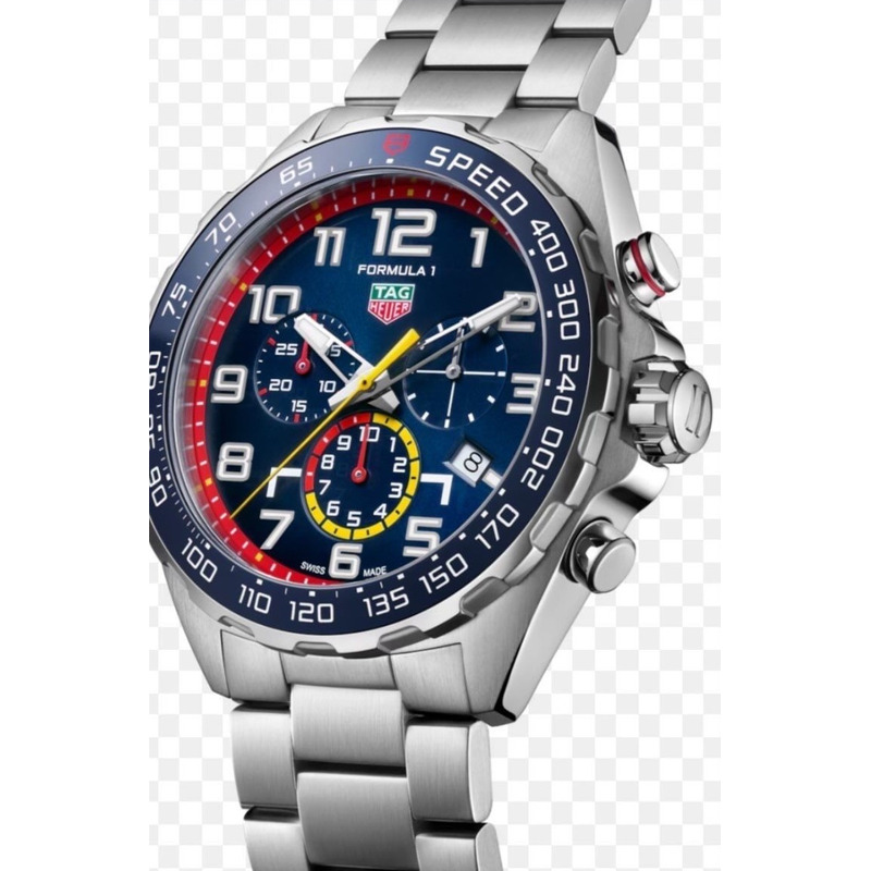 TAG Heuer Formula 1 Special Edition Red Bull Racing quartz watch blue dial steel bracelet