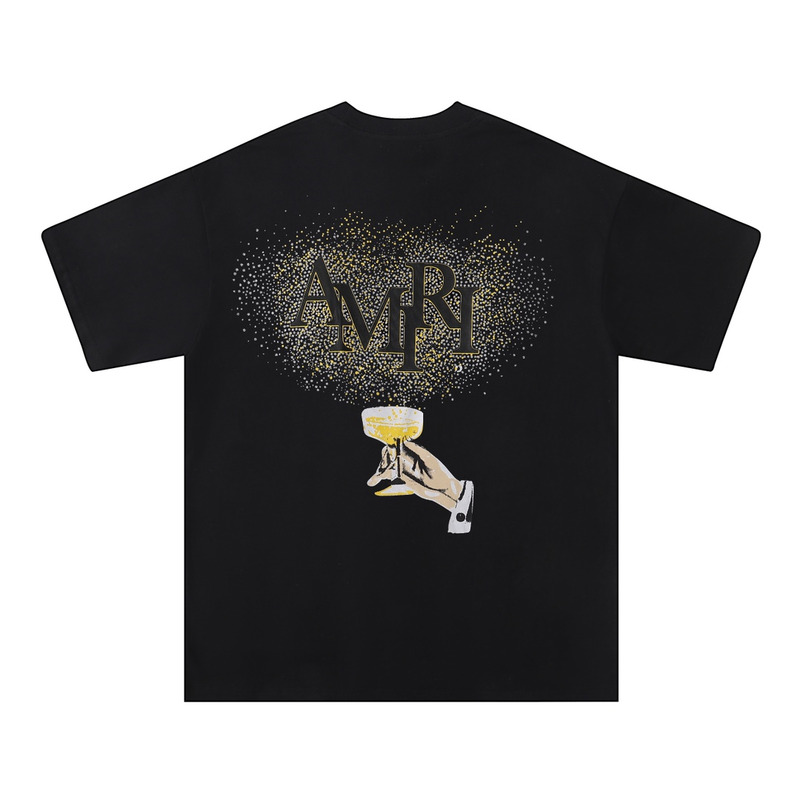 Amiri Black Crystal Champagne T-Shirt