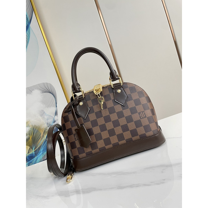 l**is V*t*n alma bb brown damier ebene canvas