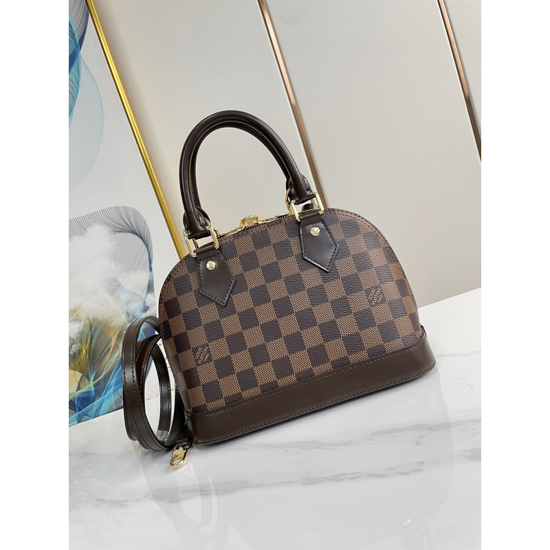 l**is V*t*n alma bb brown damier ebene canvas