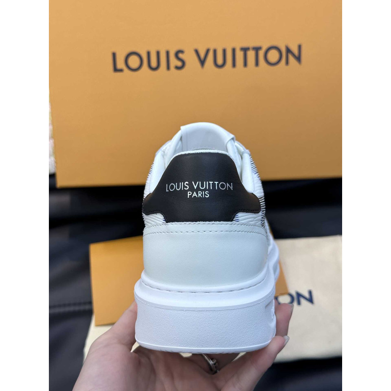 l**is V*t*n beverly hills street style logo sneakers in white