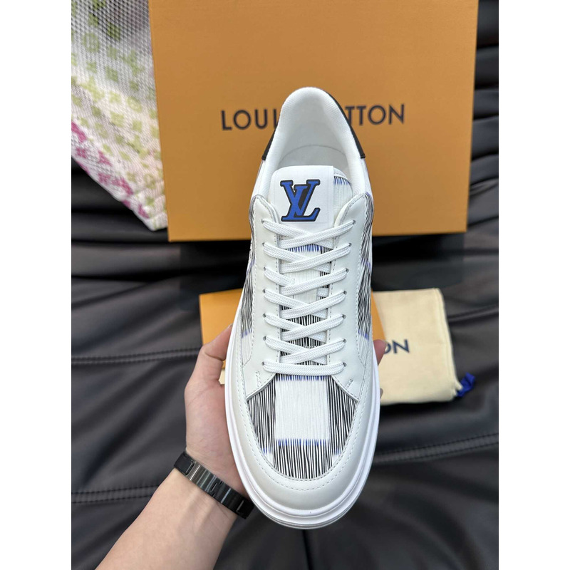 l**is V*t*n beverly hills street style logo sneakers in white