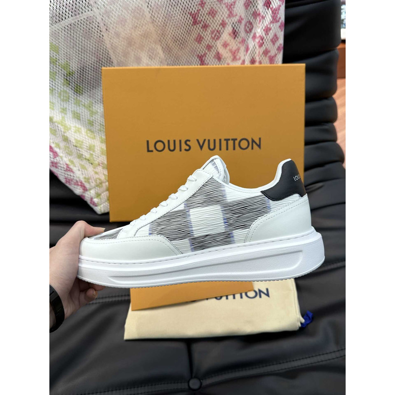 l**is V*t*n beverly hills street style logo sneakers in white