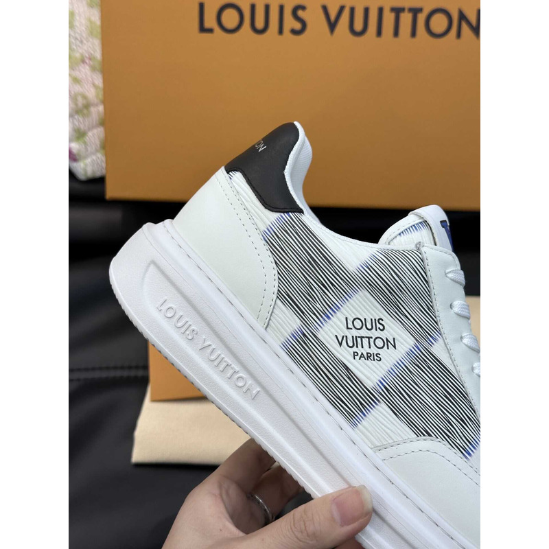 l**is V*t*n beverly hills street style logo sneakers in white